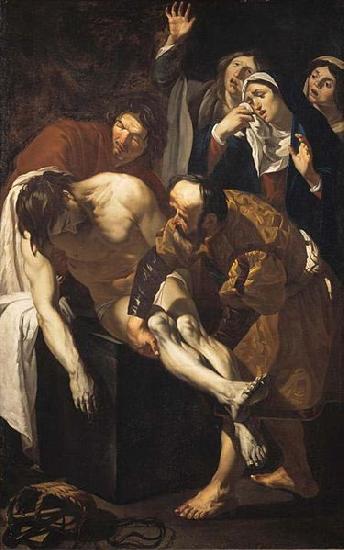 Dirck van Baburen Descent from the cross or lamentation. oil painting image